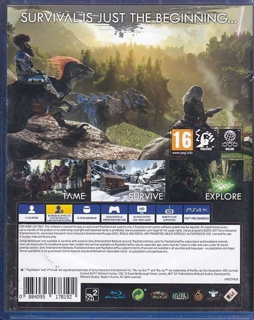 Ark Survival Evolved - PS4 (A-Grade) (Genbrug)